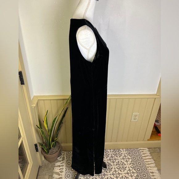 Vintage Chia & Chia Velvet Silk Maxi Slip Dress Sz 12 Fairy Whimsgioth Evening - Picture 7 of 11
